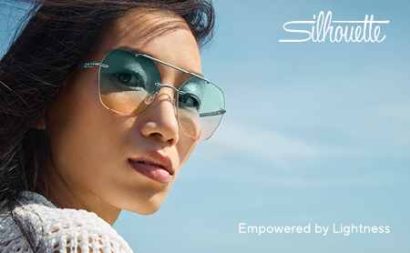 Silhouette: Frau mit Sonnenbrille